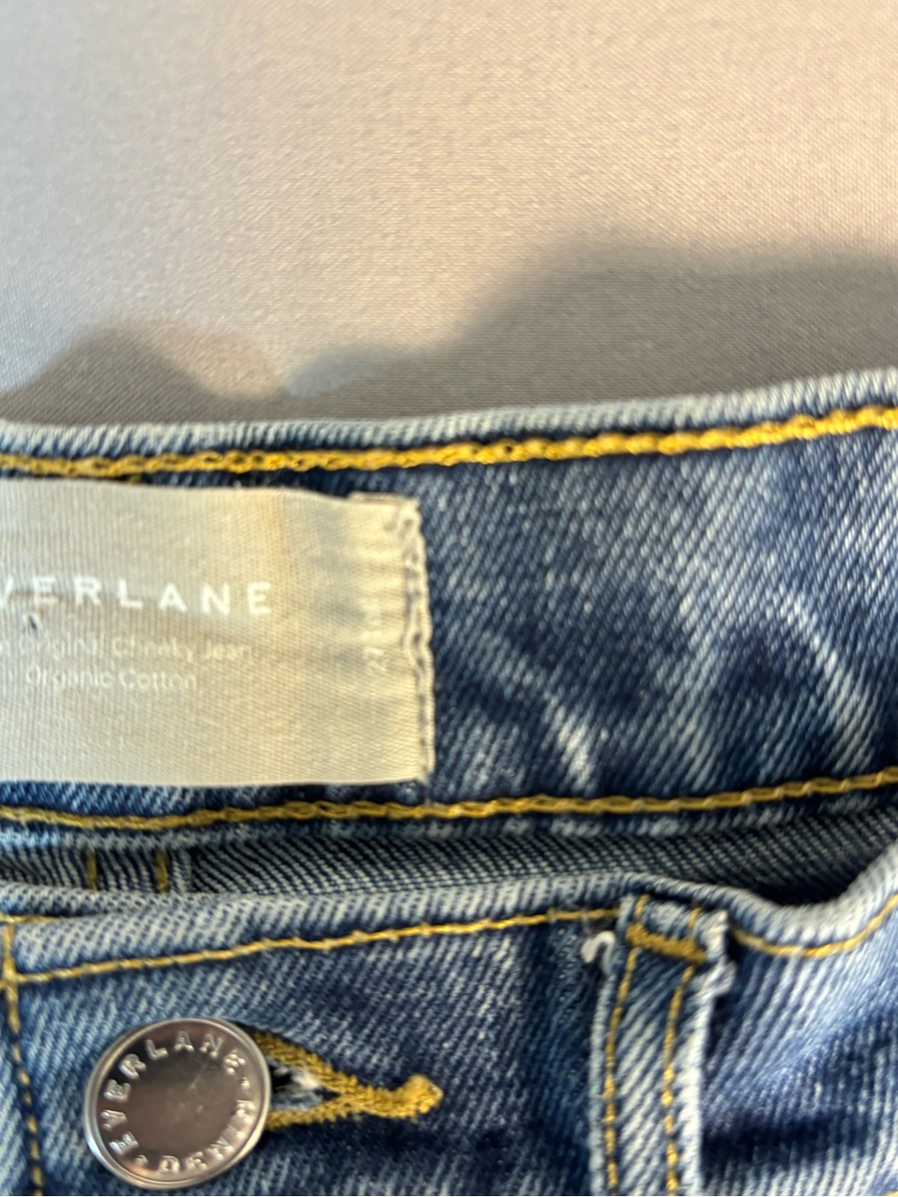 Everlane Denim The Original Cheeky Jean in Medium Blue Size 27 Womens - Picture 4 of 11